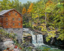 Lanterman’s Mill Painting - It's Summertime!